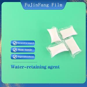 Water-retaining agent resin water-soluble bag