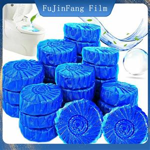 Water-soluble solid toilet cleaning block, blue bubble film toilet cleaning agent, toilet cleaning liquid, toilet cleaning powder