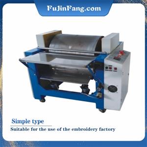 A simple profile embroidery machine that can be used to embroider pieces of tablecloth into clothes