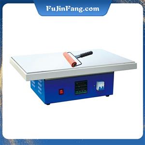 The flat lace embroidery tablecloth embroidery hot melt glue small roller glue melting machine can be used together with the large roller machine
